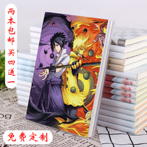 Naruto notebook Naruto Sasuke Kakashi Uchiha Itachi two-dimensional student stationery Anime peripheral