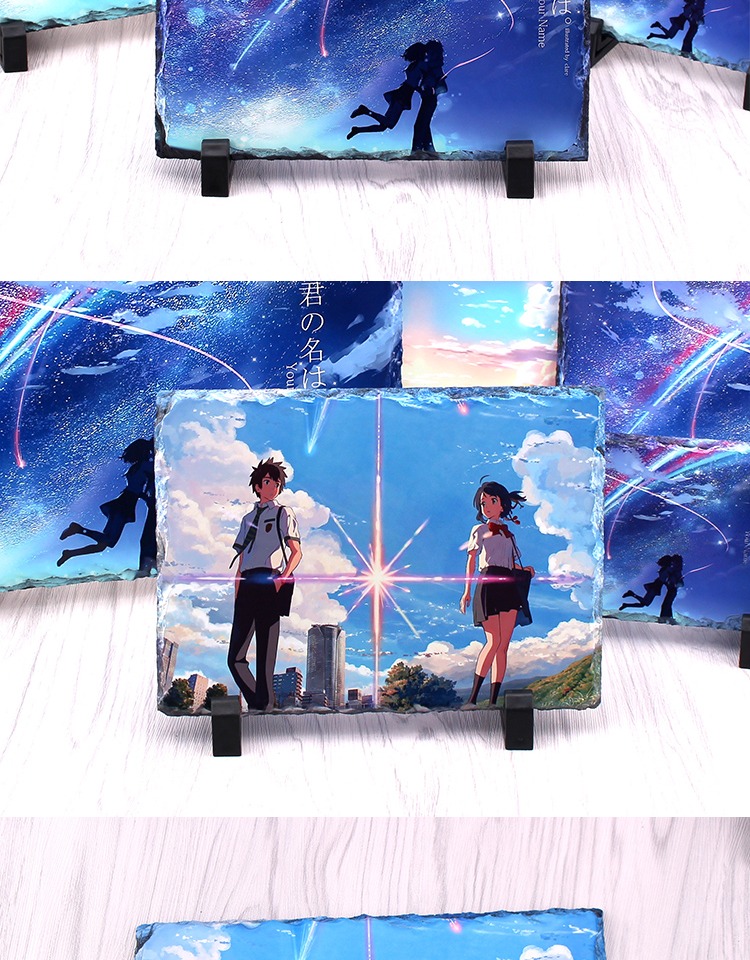 Xinhaicheng Tên của bạn Sansheng Shilihuayu Gong Shui Sanye Anime Quà tặng sinh nhật bằng thạch bản ngoại vi DIY - Carton / Hoạt hình liên quan sticker đơn giản