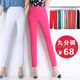 High-waisted Fan Meizi casual elastic small feet nine-point pants