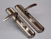 Anti-theft door black gold handle handle hole distance 23 5 standard size old lock simple aluminum alloy door door