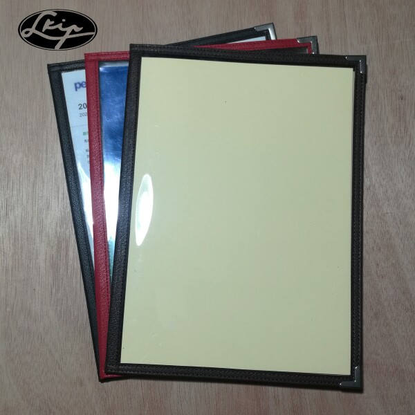Japanese recipe book transparent menu a4 binder black 4 pages 6 pages Personality creative dish book a la carte folder
