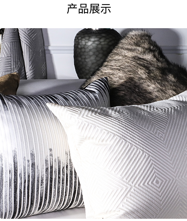Ánh sáng sang trọng gối mô hình phòng văn phòng eo đệm phòng khách sofa giường Bay cửa sổ gối lớn trở lại tùy chỉnh - Trở lại đệm / Bolsters gối chăn 2 trong 1