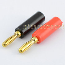 Red and black plastic banana head audio plug special offer Budweiser