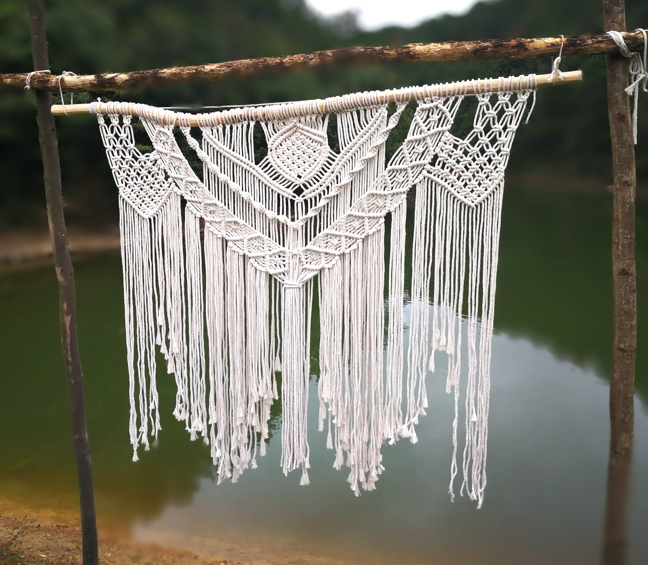 Tre dệt Bắc Âu dệt tay tấm thảm treo tường Bohemian cưới nhà mềm nóng - Tapestry thảm treo tường phòng khách