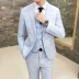 Bộ đồ vest nam ba mảnh phù hợp với Hàn Quốc Slim mùa đông ăn mặc giản dị kinh doanh chú rể kết hôn