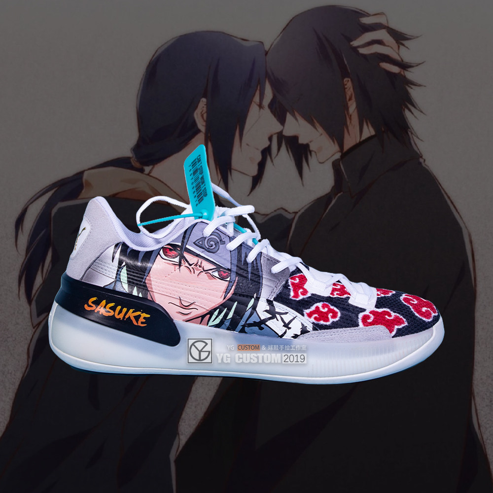 Sneakers custom hand-painted sneakers Naruto theme custom DIY painted graffiti color change Air Force One AJ1