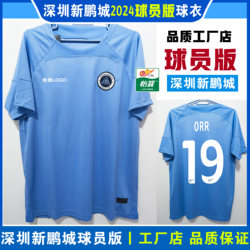 Shenzhen Xinpengcheng ທີມ Jersey ເກມ Wear Training Wear Chinese Super League Short Sleeve Football Player Version Shenzhen Team Team An Yongjia