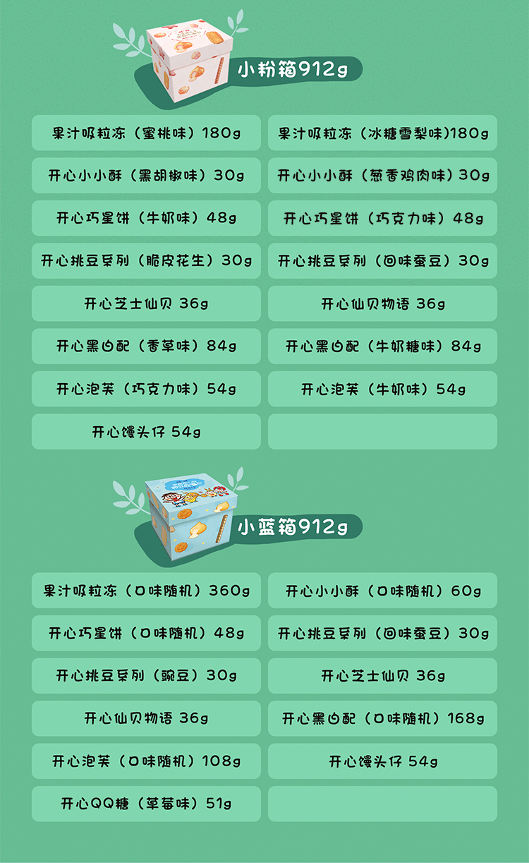 旺旺 零食大礼包 912g 图2