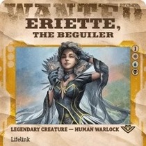 Magic: The Gathering Light and Thunder Station OTJ Huozhi Witch Eriette Wanted Order English Flat Card