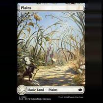 Magic: The Gathering: Banlonluo BLB Plains Large Painting Basic Land Four Seasons Land Spring Summer Autumn and Winter Iron