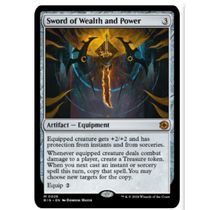 Magic: The Gathering Light Thunder Station BIG Sword of Wealth and Power Chinese and English