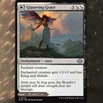 Magic: The Gathering: Modern Horizons 3 MH3 Glasswing Grace Chinese English Japanese and Indian flat silver