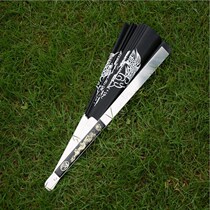 Mens and womens martial arts practice fans self-defense iron fans bone fans ancient style Chinese style boys domineering folding fans metal bone letters