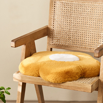 Bright yellow plush chair cushion small red book identical egg cushion small flower round ass cushion tatami bushel