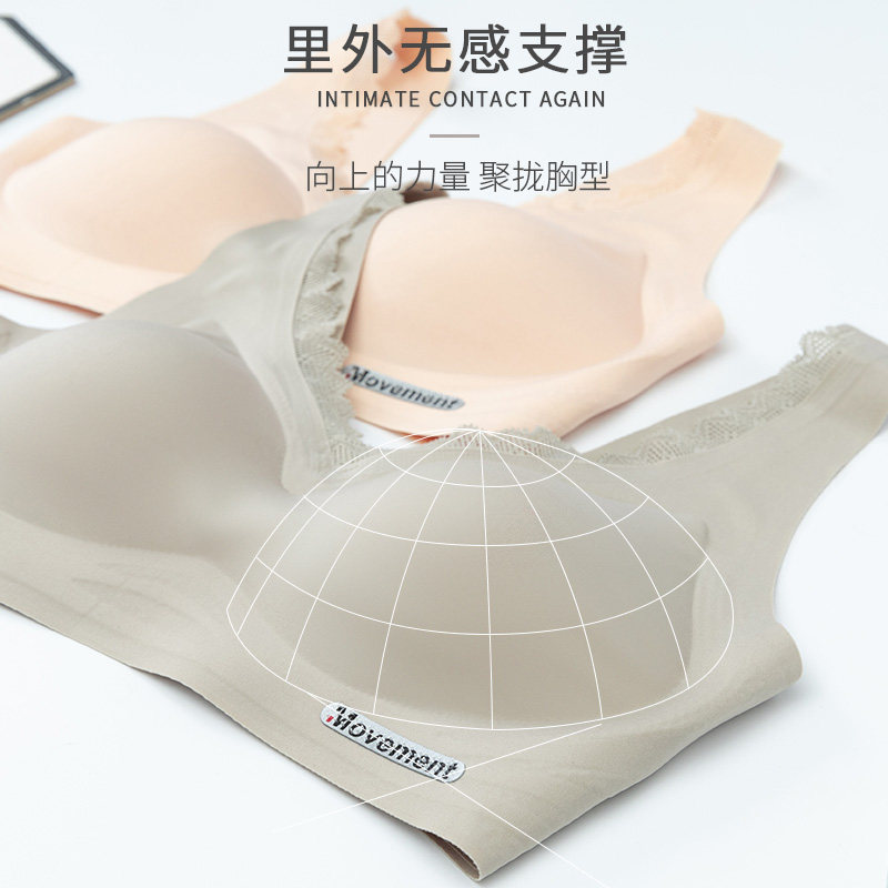 Pregnant woman's unscratched underwear to gather without steel ring anti-drooping pregnant woman with early medium comfortable special vest bra thin