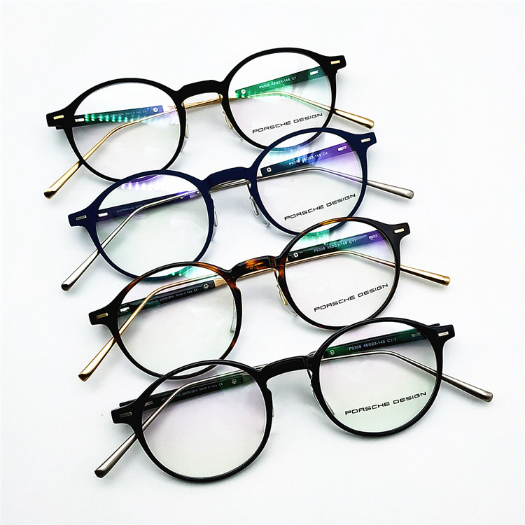 2019 new products myopia TR90 full-frame spectacle frame space silica gel ultra light retro round male and female eye frames eyes