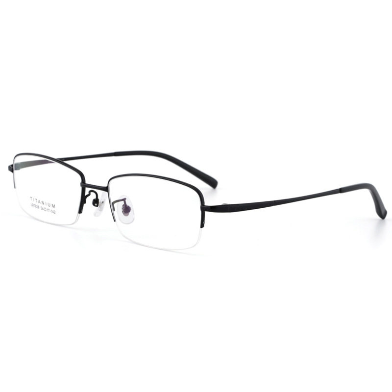 Simple retro female pure titanium fashion new pure titanium glasses men's ultra-light business frame can be matched with myopia glasses frame