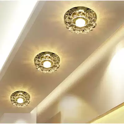 Crystal downlight ceiling light LED spotlight aisle walkway porch light porch light porch light bull eye light living room hole light cave light