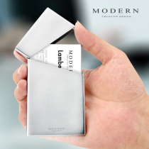 Germany MODERN Stainless steel business card holder Mens business card case Card case Ultra-thin compact card case Credit card case