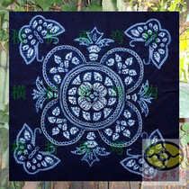 Featured Yunnan Bai ethnic pure handmade 120cm x 120cm zdyeing tea table tea table cloth table cloth 1 2X1 2 m]