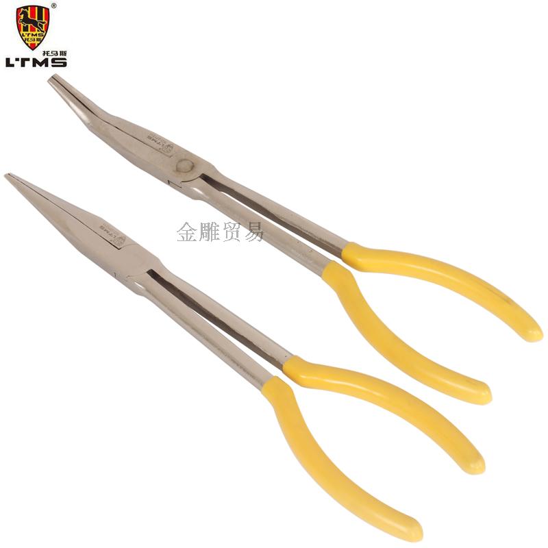 11 inch long handle multi-function needle nose pliers 275mm long arm needle nose pliers curved nose pliers long nose pliers curved mouth pliers