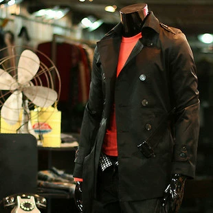 Осенний плащ для отдыха, пальто, в корейском стиле, длина миди, облегающий крой