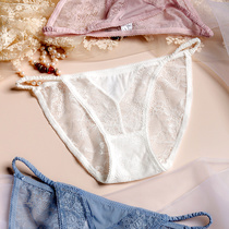 bikini~ hollow jacquard sexy lace mesh low waist womens panties light and incognito foreign trade briefs