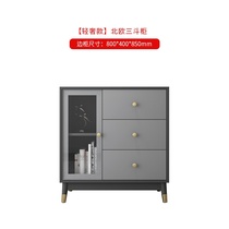 Nordic minimalist bedroom storage cabinet glass cabinet modern living room small apartment pumping j drawer sofa side cabinet