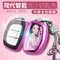 Dedicated to Beijing Hyundai key case iX35 Tucson 25 Sonata 9 wins Dalang moving name map car buckle shell