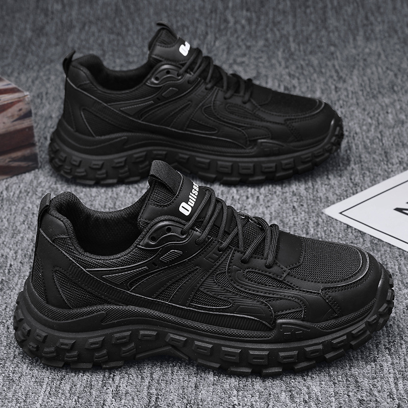 Men's Shoes 2024 New Spring and Autumn Black Sports Casual Work Shoes Waterproof Non-Slip Wear-Resistant Durable Labor Protection Trendy Shoes Men's Shoes 2024 New Spring and Autumn Black Sports Casual Work Shoes Waterproof Non-Slip Wear-Resistant Durable Labor Protection Trendy Shoes