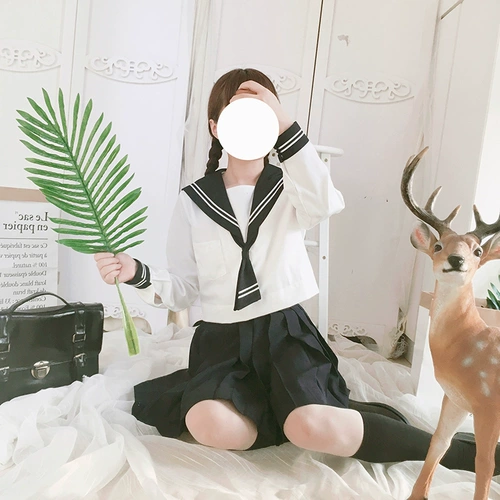 Японский осенний лонгслив, базовый комплект, милая студенческая юбка в складку для школьников, (в наличии на складе), по фигуре