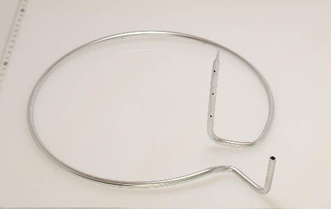 Beauty ventilator Original plant Spout Components DJ530R_10 φ 4 * 1mm Surface plated white chrome treatment