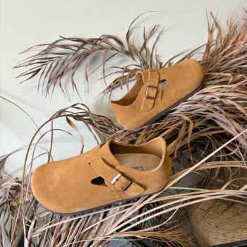 Birkenstock shoes cork all-inclusive 2024 new single shoes thick sole internet celebrity japanese leather shoes casual and versatile Birkenstock shoes cork all-inclusive 2024 new single shoes thick sole internet celebrity japanese leather shoes casual and versatile