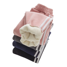 南极人羊羔绒儿童裤子加绒加厚