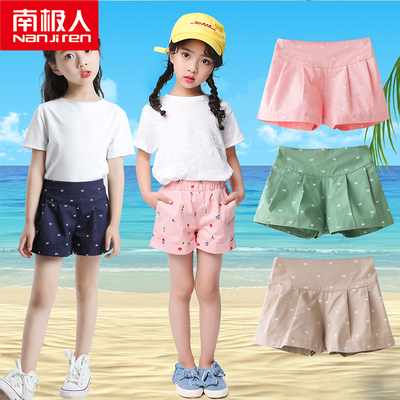 女童夏装2018新款短裤纯棉夏季童装宝宝儿童外穿薄款韩版热裤子女
