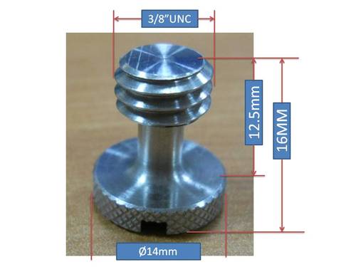 Special camera screw quick loading plate screw 3 8 teeth stainless steel screws for tripod quick mounting plate