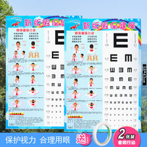 Eye chart wall chart standard home children cartoon adult test logarithmic myopia hyperopia eye exercise table