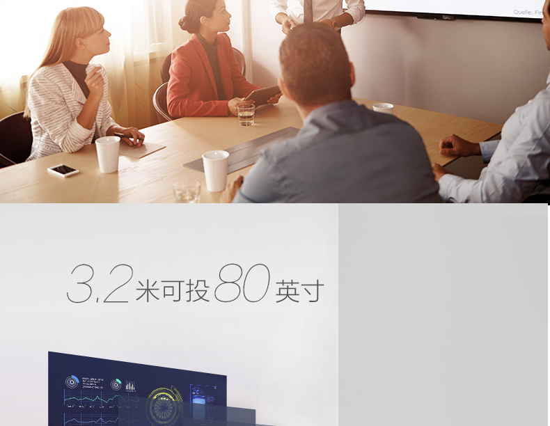 Máy chiếu Benq BenQ E0433 phòng họp kinh doanh thông minh đào tạo tại nhà không dây wifi điện thoại di động - Máy chiếu