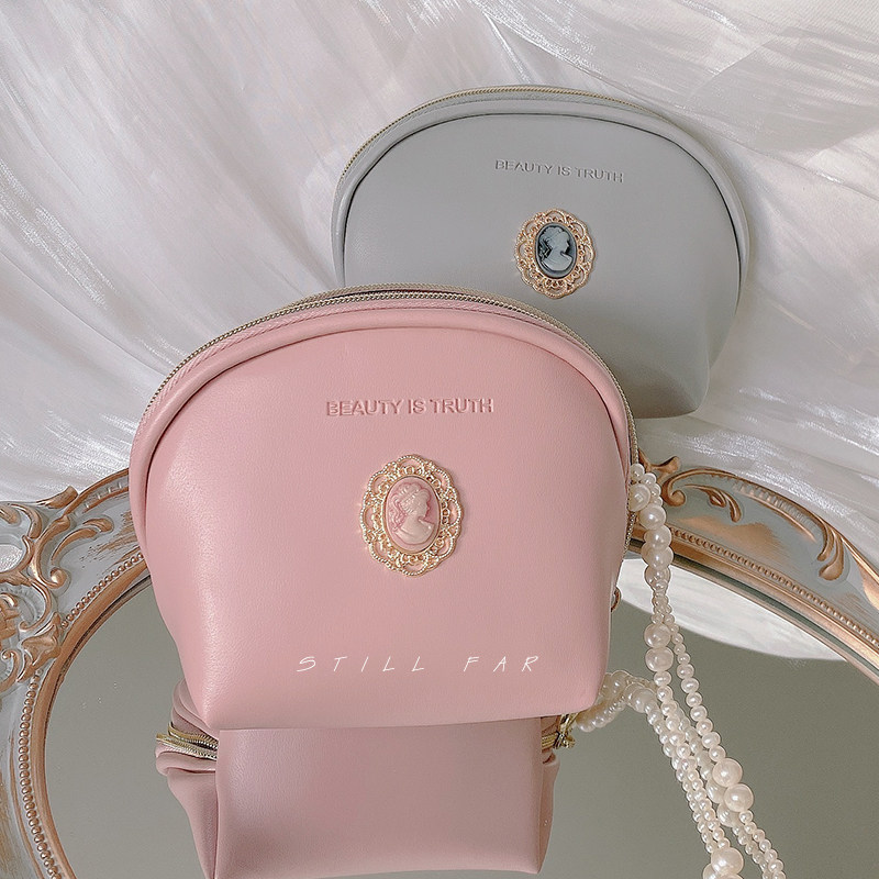 Advanced Sens Makeup Bag Female Trumpet Lipstick Red Bag Mini Portable Carry-on Makeup Bag Multifunction Zero Money Card Bag