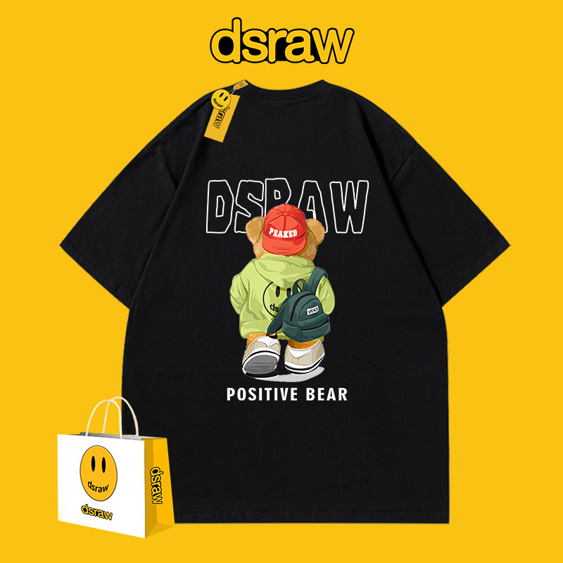 Dsraw Official Collaboration Unisex Couple 2026 Spring/Summer American Style Loose Trendy Brand Top Short-Sleeve T-Shirt Slimming Dsraw Official Collaboration Unisex Couple 2026 Spring/Summer American Style Loose Trendy Brand Top Short-Sleeve T-Shirt Slimming