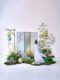 Dragon Boat Festival Decoration Scene Setup with Artificial Flowers, Fake Lotus Floral Arrangements, High-End Atmosphere, Beautiful Display, and Green Plant Ornaments