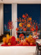 Spring Festival Atmosphere Scene Setup, Artificial Persimmon Tree Landscaping, New Year Photo Props, Mall Display Decorations