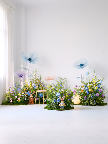 Internet-Famous Artificial Flowers, Artificial Plants, and Artificial Grass for Decoration, Large Indoor Green Plants, Landscape Floral Arrangements, and Scene Setup
