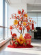 Spring Festival Atmosphere Scene Setup, Artificial Persimmon Tree Landscaping, New Year Photo Props, Mall Display Decorations