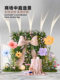 Monet's Garden Bow-Knot Decoration on the Wall, Shopping Mall Internet-Famous Giant Paper Art Bow-Knot for Landscaping Decoration and Arrangement