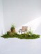 Simulated Moss, Fake Moss Turf, Bionic Artificial Turf, Ferns, Landscaping, Courtyard Green Plants, Micro-Landscape Decoration