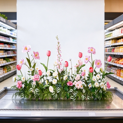 Artificial Flowers for Indoor Landscaping, Plant Displays, Fake Flower Arrangements, High-End Simulated Green Plant Decorations