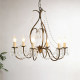 French Retro Crystal Chandelier, Restaurant Lighting, American Candle Living Room Lamp, Staircase Lamp, High-End Room Bedroom Lamp
