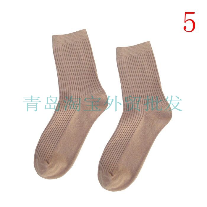 Thoải mái chính chải bông nguyên chất trong các mẫu nữ ống cao không xương mông phụ nữ không thể mua được bóng mùa thu và vớ mùa đông khử mùi và mồ hôi tất nữ cố thấp