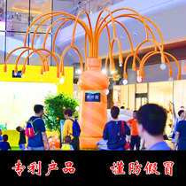 Smoke bubble tree commercial large drainage smoke trembles shooting props stage confession beauty Chen decoration net red hall customization